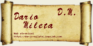 Dario Mileta vizit kartica